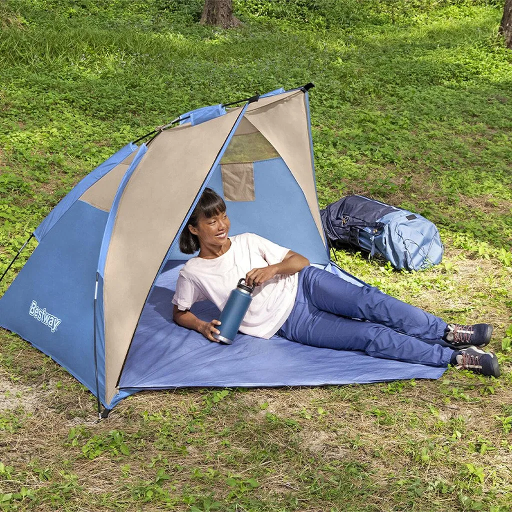 Tente de Camping Monoplace Bestway 68001 en Polyester avec Arceaux 200cm - 3
