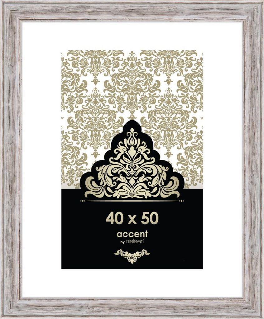Vintage drevený rám 40x50 cm biely Nielsen Obrázok produktu 