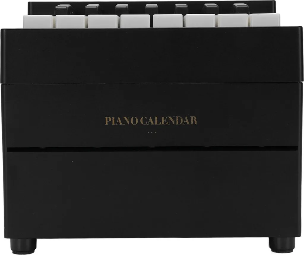 Cadeau Calendrier Piano 2025 Bluetooth pour Bureau et Déco Musicale Noir