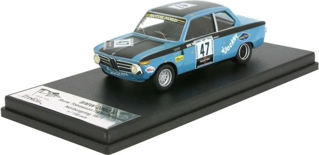 BMW 2002 ti #47 Nürburgring 1971 Trophée 1:43 - Miniature de Collection