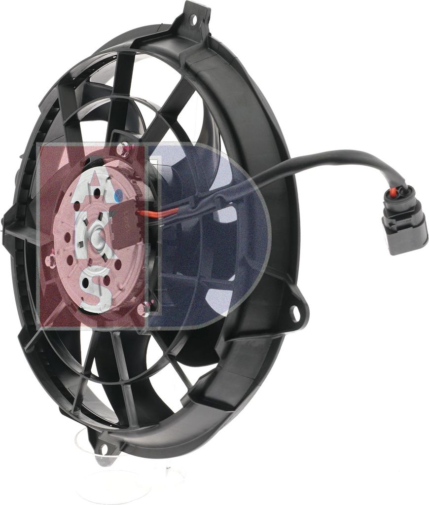 AKS DASIS 048156N Lüfter Motorkühlung Kühlerlüfter für VW SHARAN (7M8, 7M9, 7M6) Wasserkühler Ø298mm