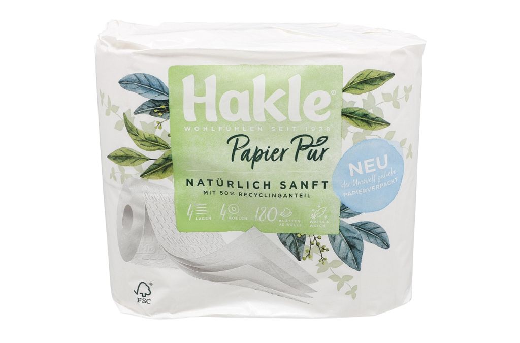 Hakle papier toaletowy 4-warstwowy Pure naturalnie miękki Zdjęcie produktu 
