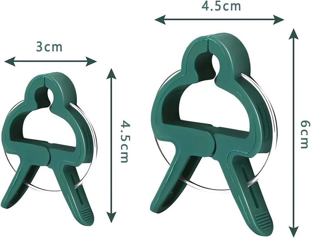 20- 100 Pflanzenclips Pflanzenklammern Rankhilfe Pflanzen Tomaten Clips S - XL, Größe:Mix, Menge:40