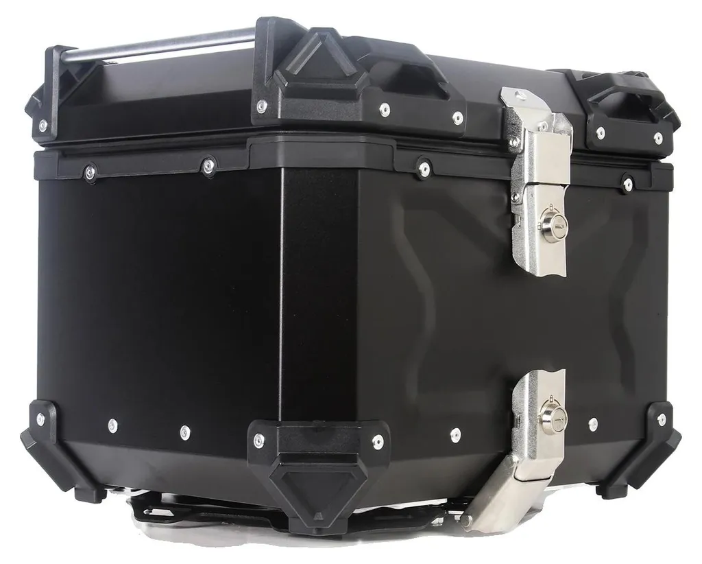 Coffre arrière moto 65L en alu X-65L noir - Bagagerie étanche pro