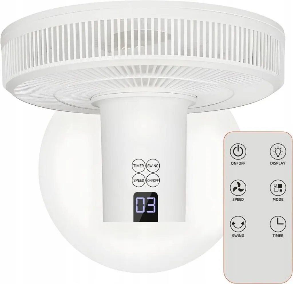 Ventilatore Smart 14" 55W | Controllo Digitale e Timer 2026 - Hi-Tech - 6