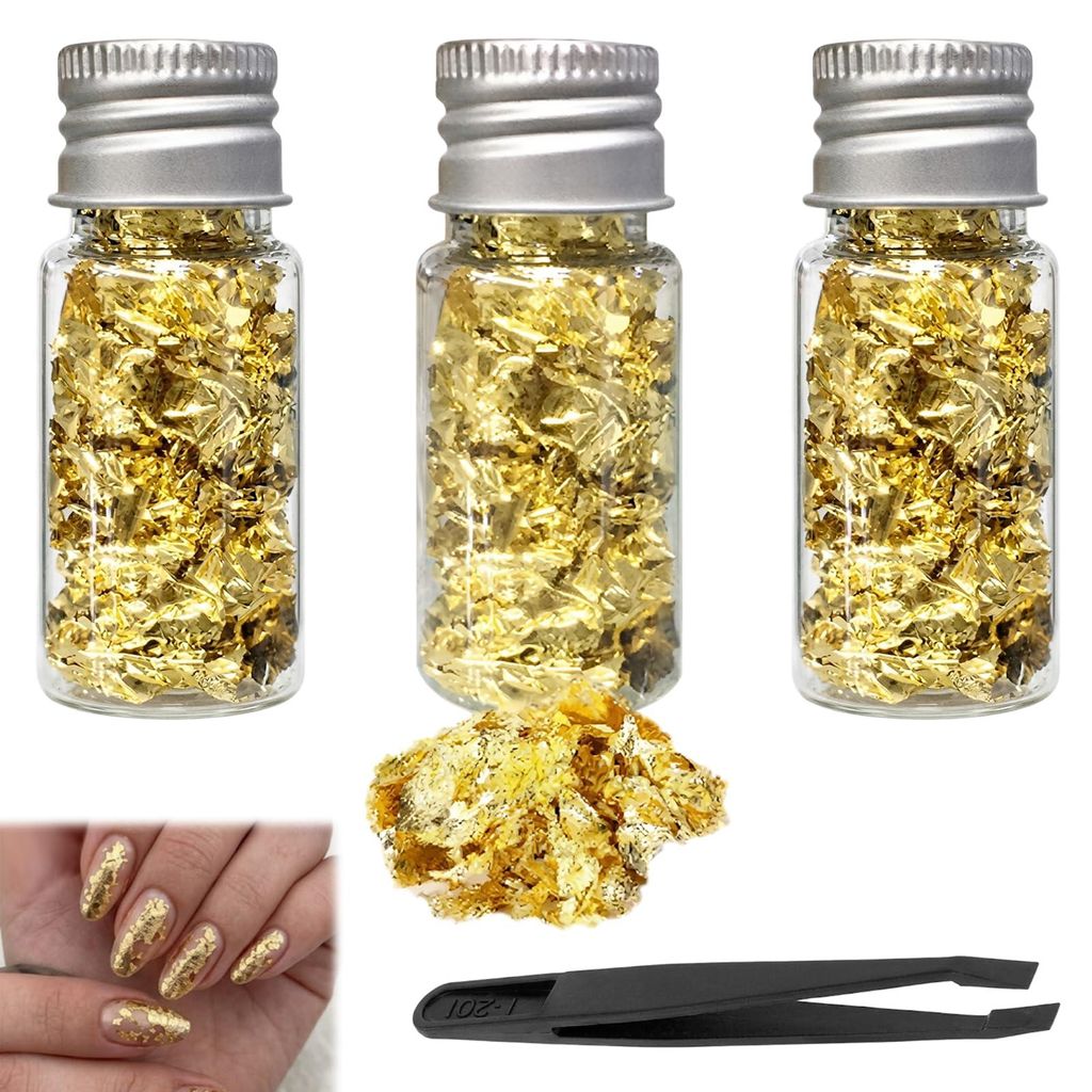 Goldfolie 3er-Set für Patisserie, Dekoration & Basteln