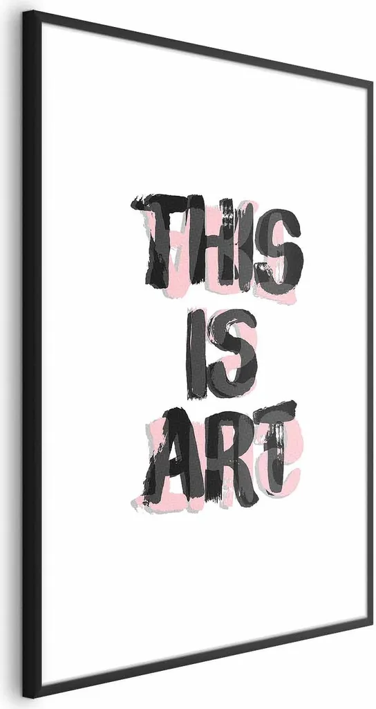 Poster This Is Art 60x90 cm con Cornice Nera e Margine | Arredo Design