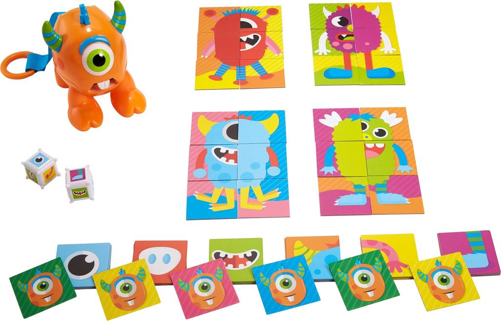 Fisher-Price Games Würfelmonster Spiel, Kinderspiel ab 3 J. Produktbild 