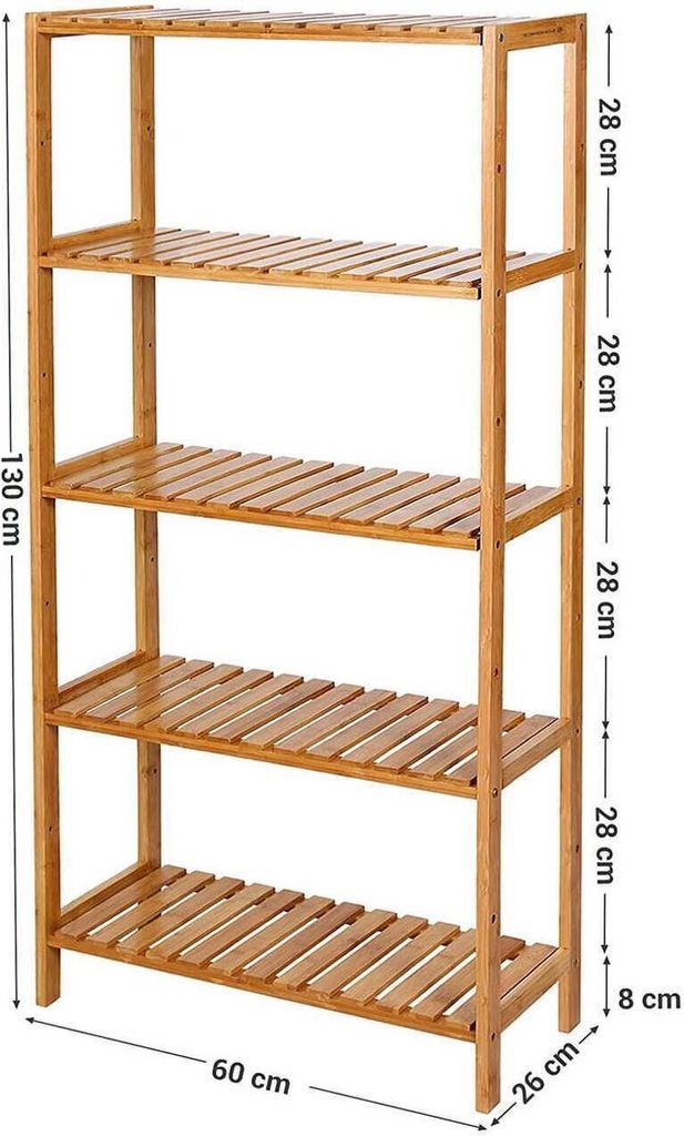 Bambusový regál Vinc, přírodní Obrázek produktu 13