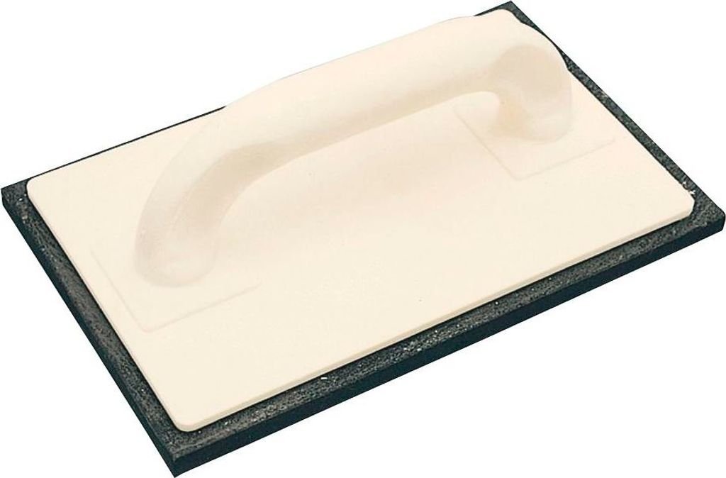 KAUFMANN Kunststoff Reibbrett mit 10 mm Moosgummi 280 x 140 mm
