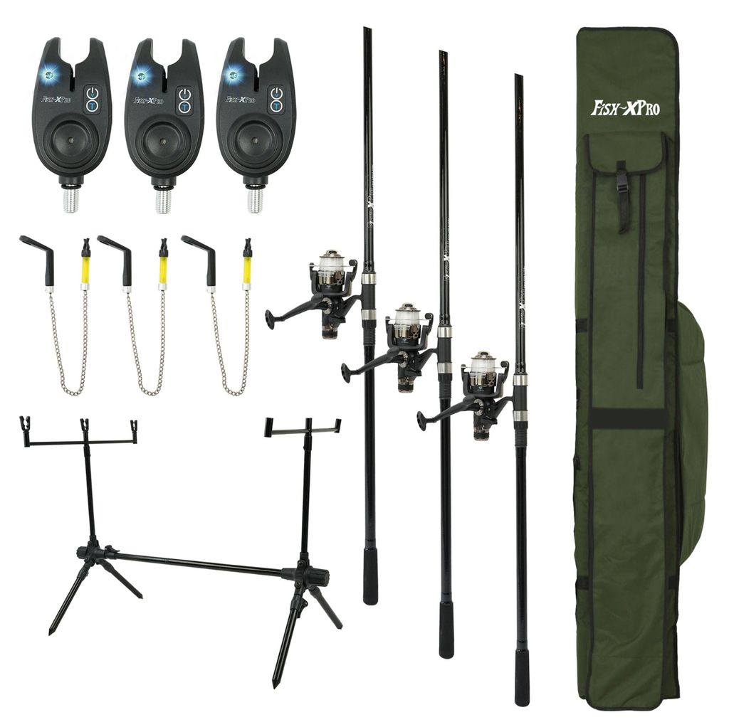 FISH-XPRO Carpset Pro Improve Set - 3 cannes - Canne carpe Image du produit 