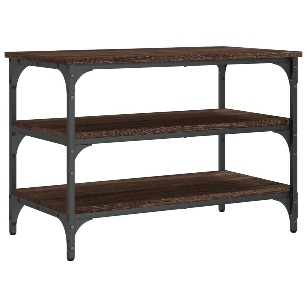vidaXL Lavice na boty hnědý dubový vzhled 70x38,5x49 cm Obrázek produktu 