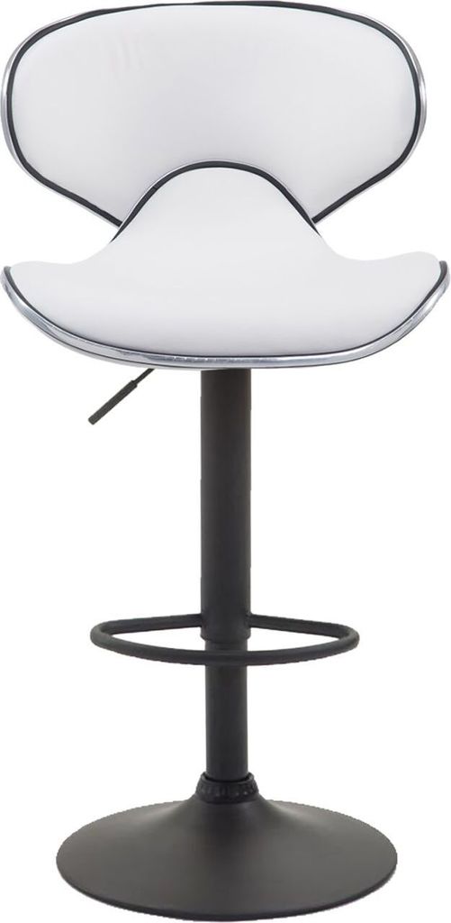 2er Set Barhocker Las Vegas V2 Kunstleder schwarz weiß