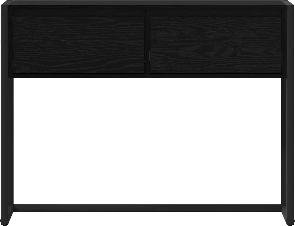 vidaXL Mobile Tavolino Nero 100x36x75 - Praticità e Stile - 6
