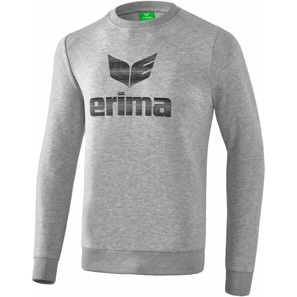 Erima Training Essential Sweatshirt Trainingsshirt Herren hellgrau melange Gr S