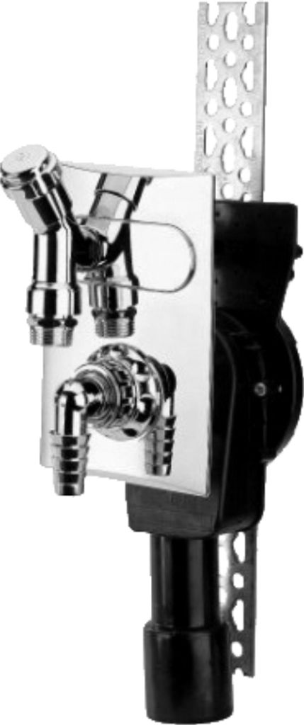 DALLMER Wandeinbau-Waschgeräte-Siphon 406 senkrecht, DN 40/DN 50