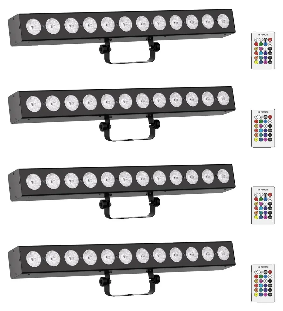 Projecteur Par LED RGBWA+UV 6en1 Noir avec Prise UE pour Scène Pro