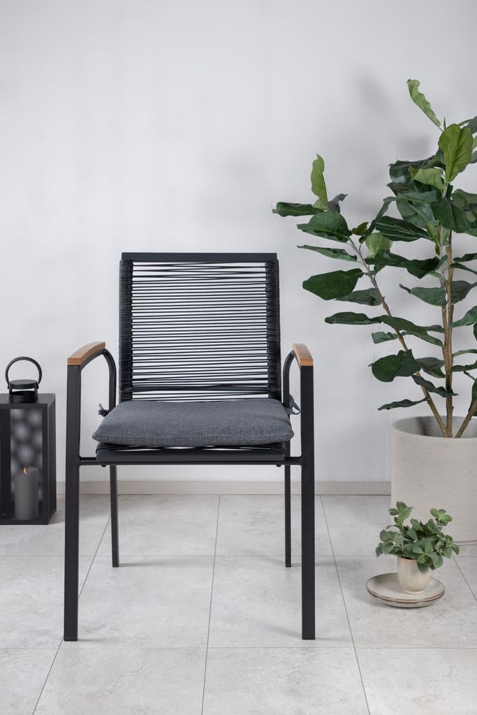 Venture Home Stuhl Dallas Schwarz 2er-Pack