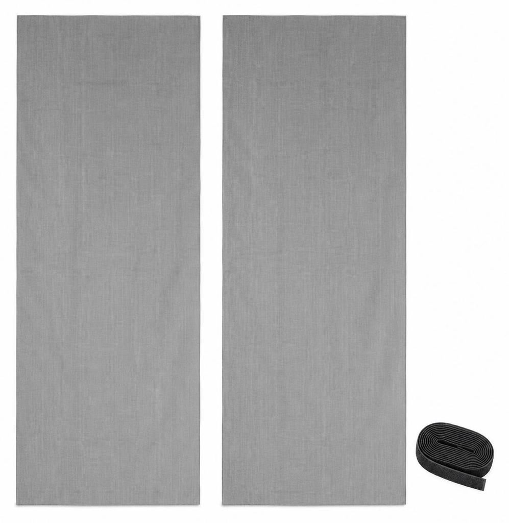 Fliegengitter Tür 2er Set 60 x 210 cm Anthrazit inkl. Produktbild 