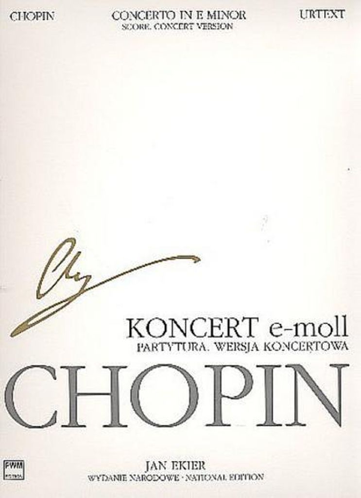 National Edition vol.33 B 8aConcerto in e minor op.11 for piano and orchestra