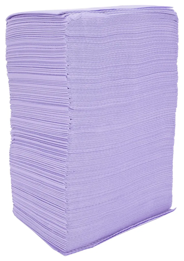 Serviette Dentaire Jetable Violette, Protection pour Tatoueur, 125 pcs