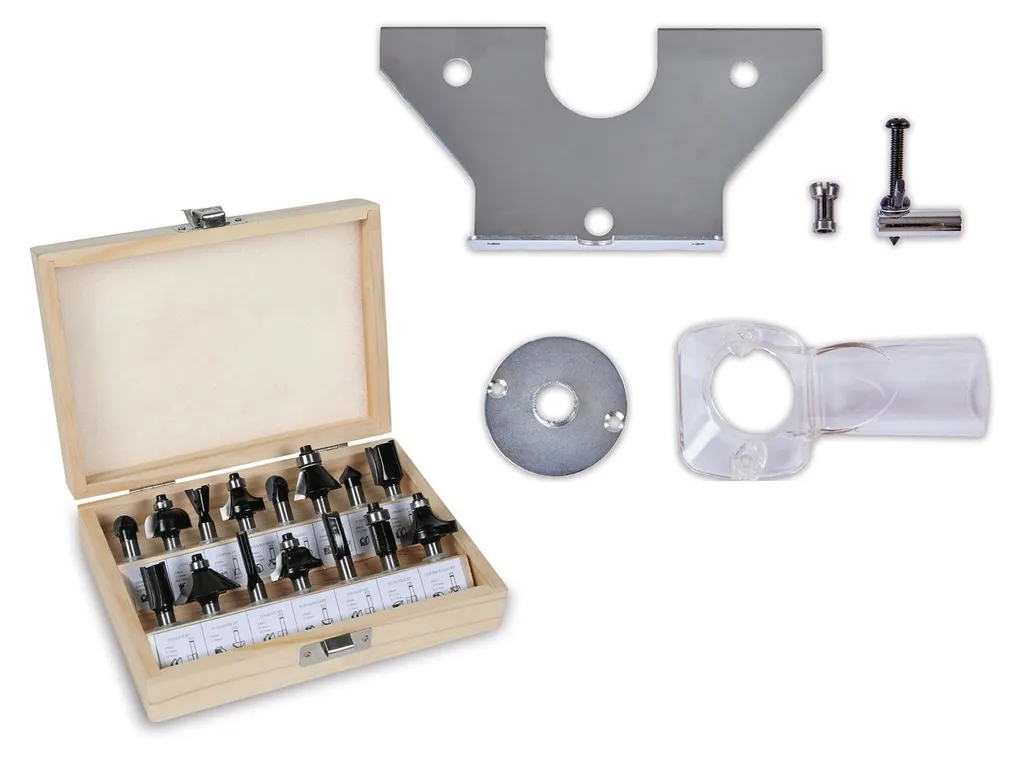 Défonceuse électrique pour menuiserie Einhell 1100W kit complet bois - 2