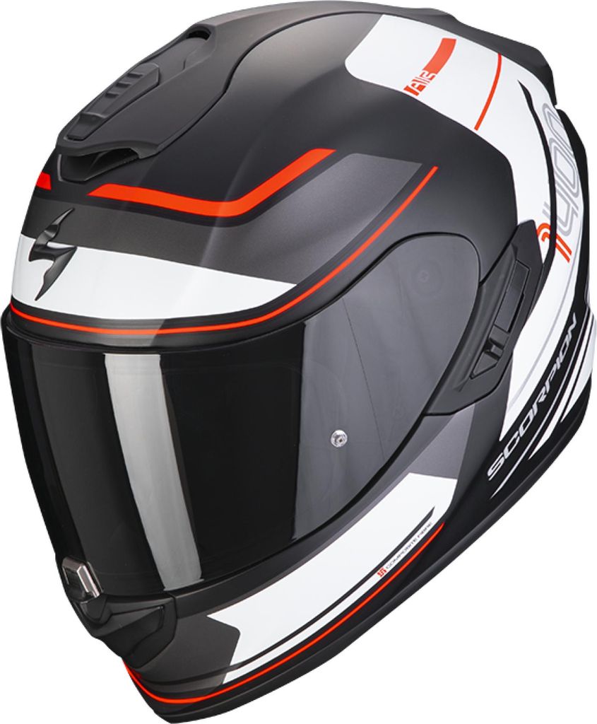 Scorpion EXO-1400 Evo Air Vittoria Helm, schwarz matt/rot, L (59/60)