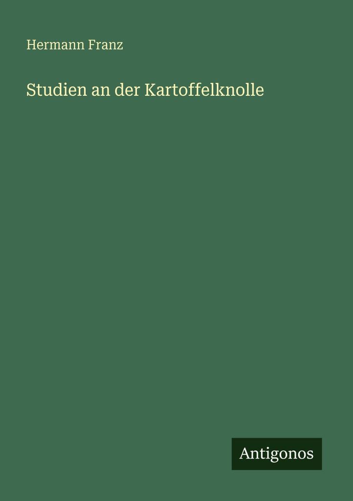 Studien an der Kartoffelknolle