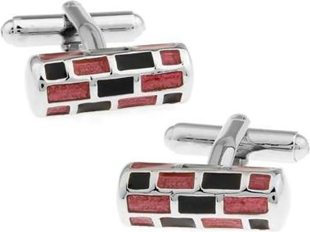Boutons de manchette roses pour évènement chic, forme ovale classique