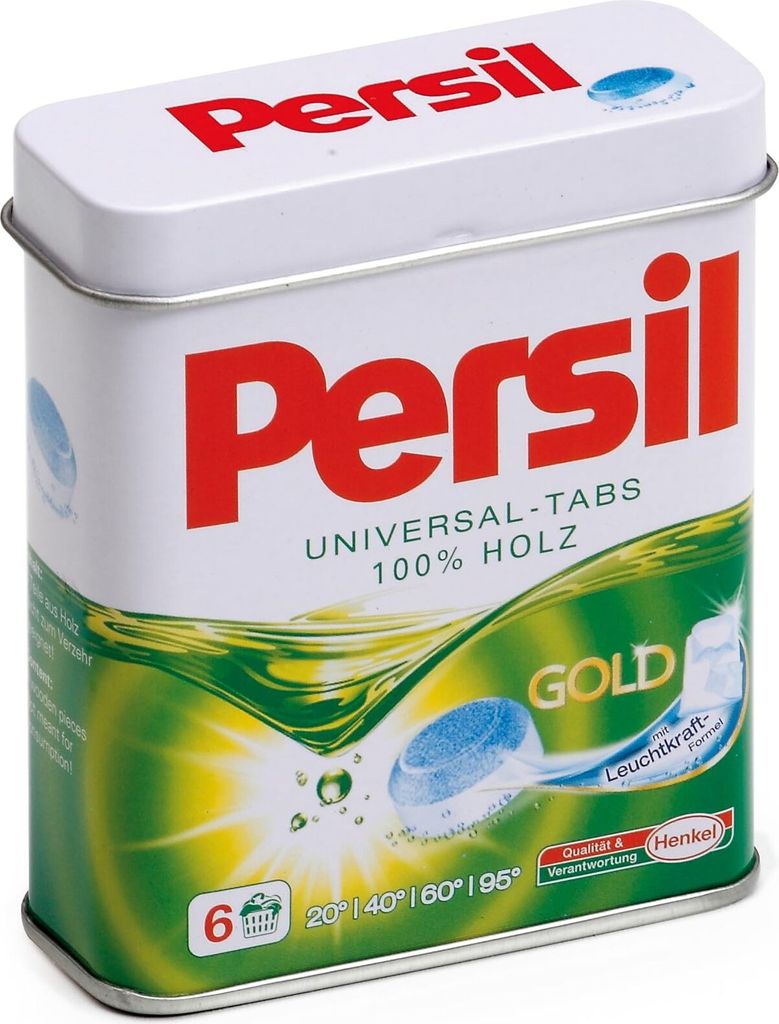 Erzi 21201 Waschmitteltabs Persil aus Holz in der Dose, Produktbild 