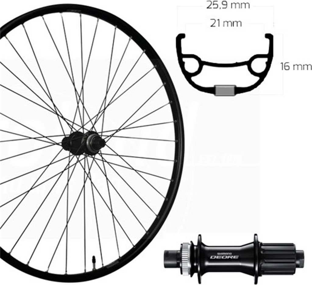 Roland Hinterrad 27,5 Ryde Rival21 Shimano M6010 schwarz