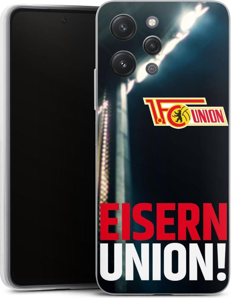 DeinDesign Slim Hülle für Xiaomi Redmi 12 Silikon Case Ultra Dünn Handyhülle 1. FC Union Berlin Fanartikel Fußball