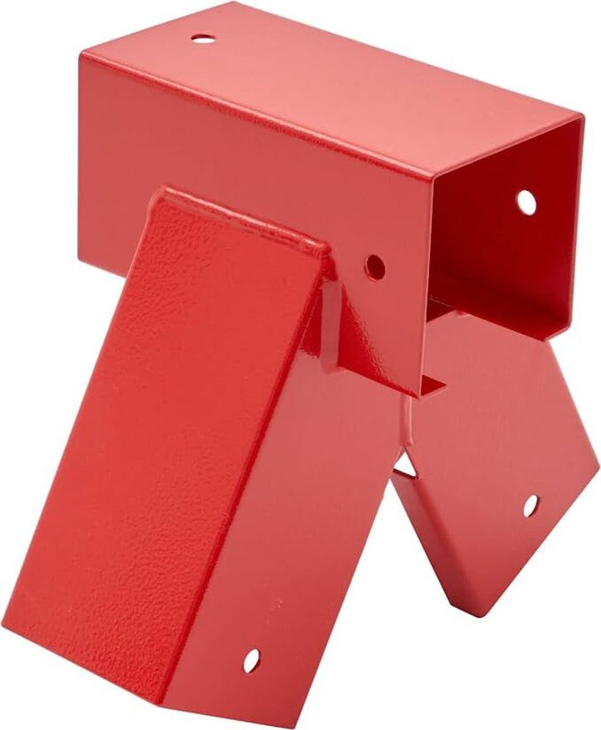 TRIBECCO Vierkant Schaukelverbinder 90/90mm, 90° (90°, Rot)