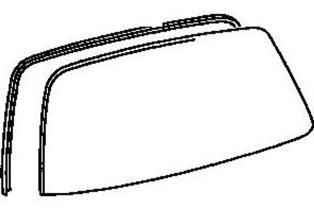 Moulure d'étanchéité pour lunette arrière Toyota Yaris 75573-52111 noir