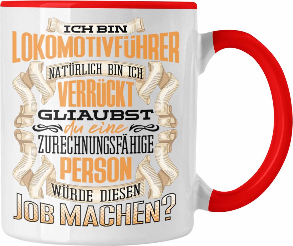 Trendation - Ich Bin Lokomotivführer Tasse Geschenk Produktbild 