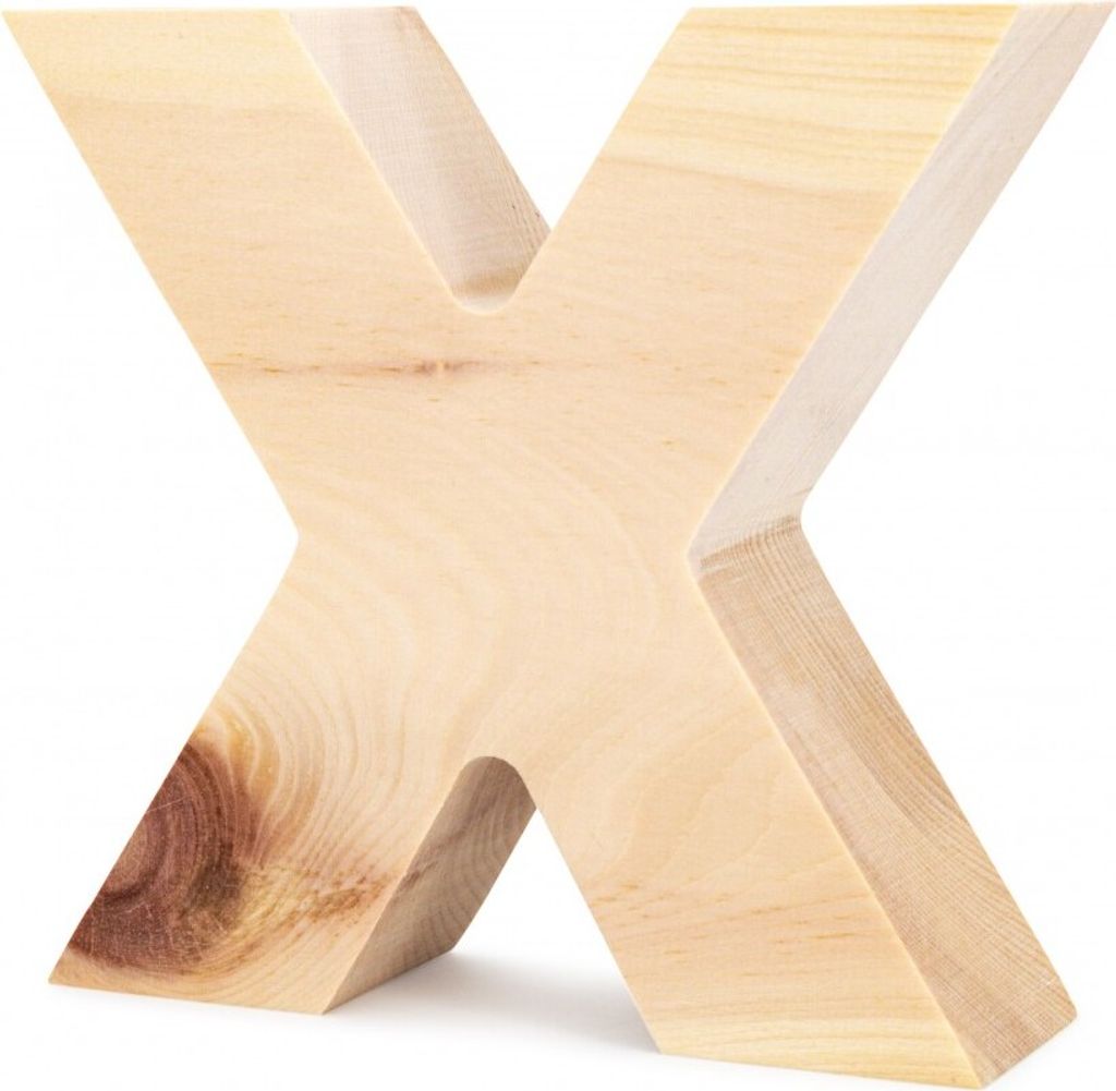 Buchstabe aus Zirbe X Produktbild 