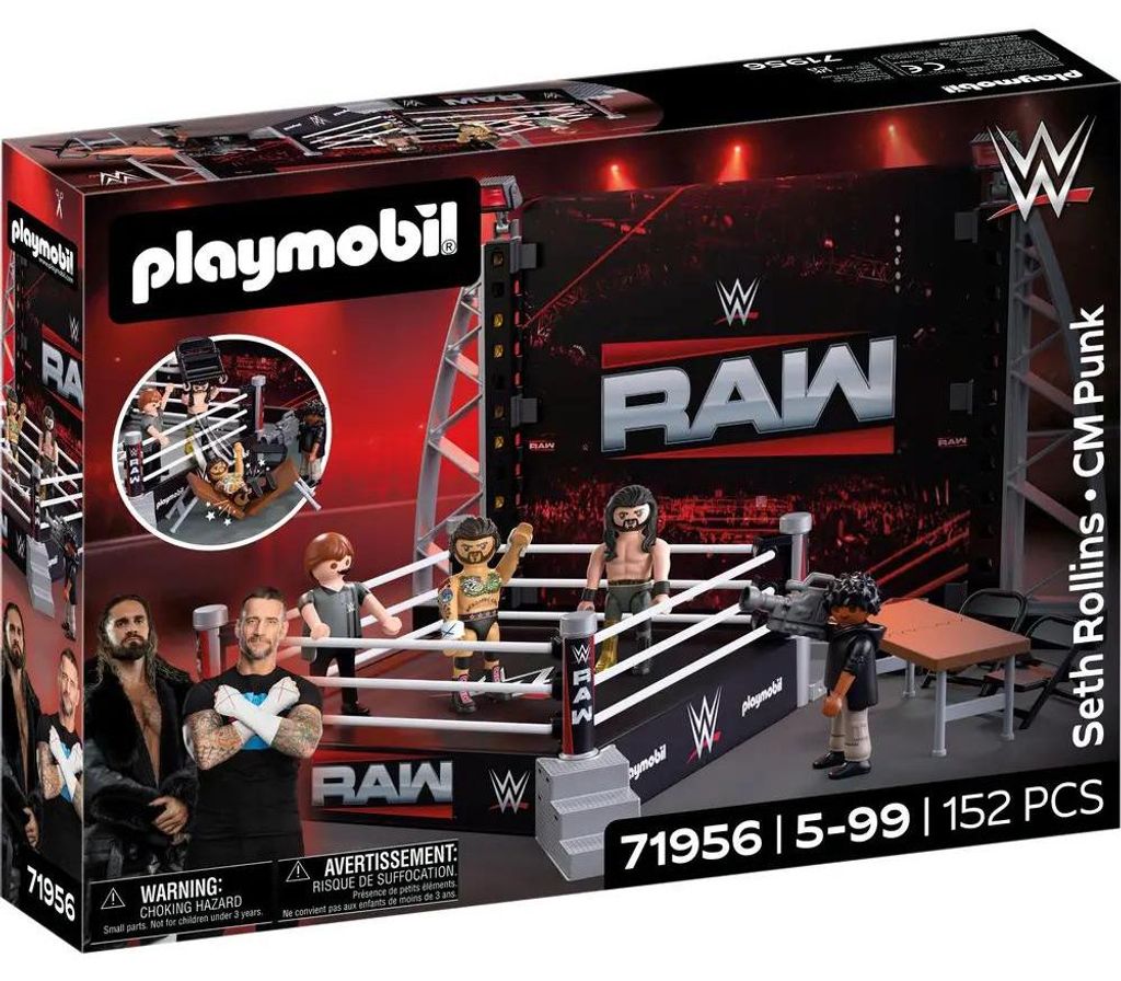 Set da collezione PLAYMOBIL WWE® RAW, con ring Immagine del prodotto 