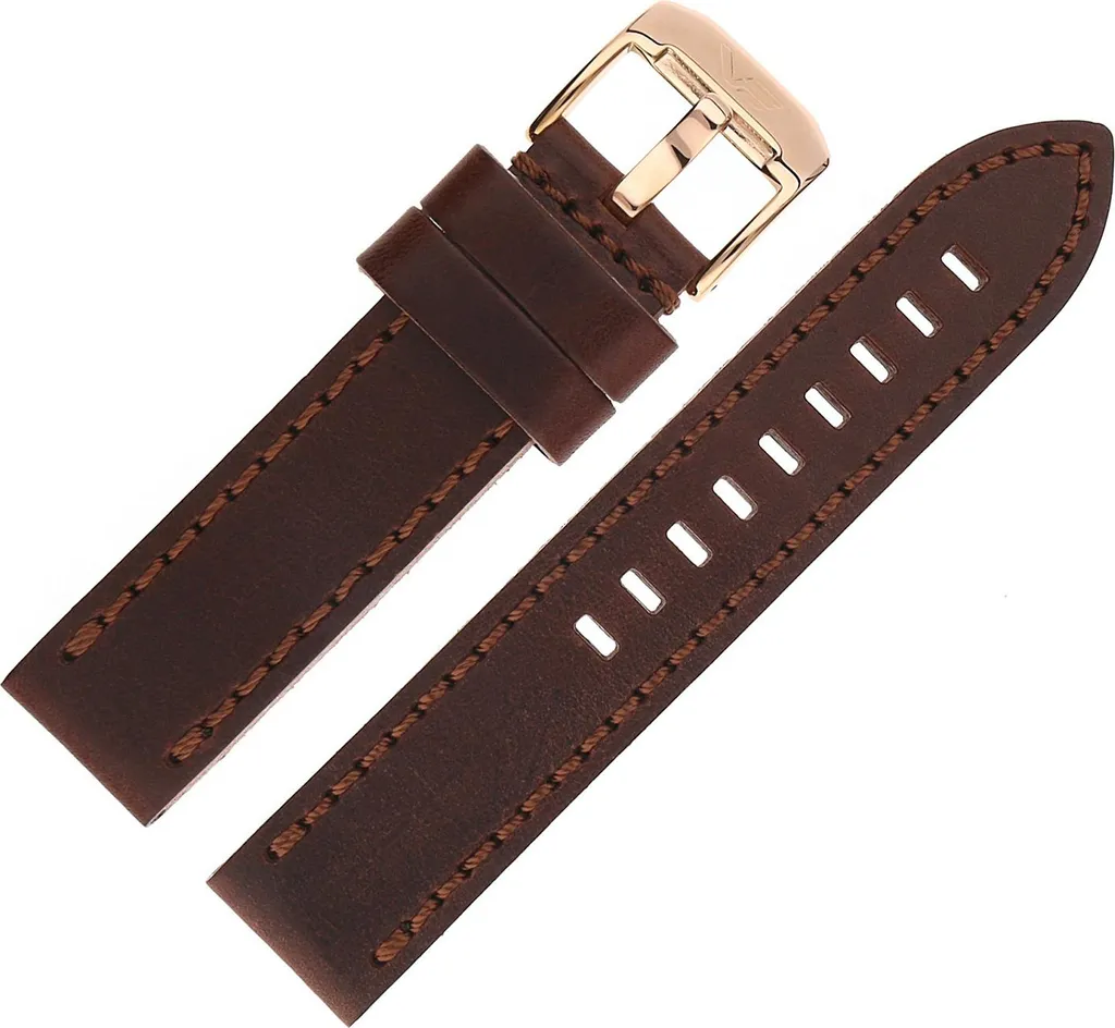 Ceinture en Cuir Almaz pour Pantalon de Ville - Marron Rose Clair B656