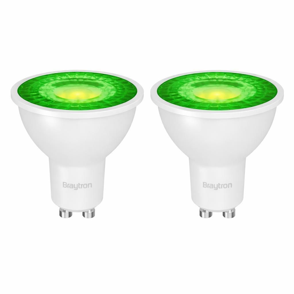 Faretto LED GU10 verde 7W 38° - Set da 2 - Lampada Immagine del prodotto 