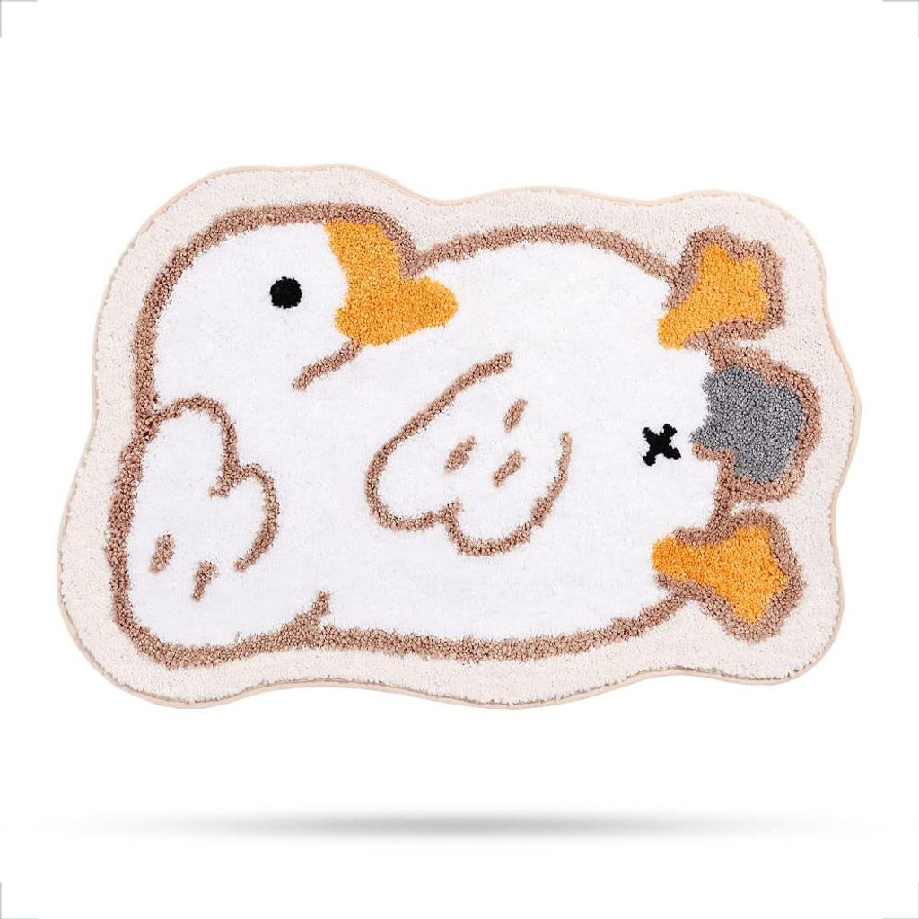 Cartoon Teppich große Gans Bodenmatte Schlafzimmer Nachttisch Bad Tür rutschfeste Bodenmatte