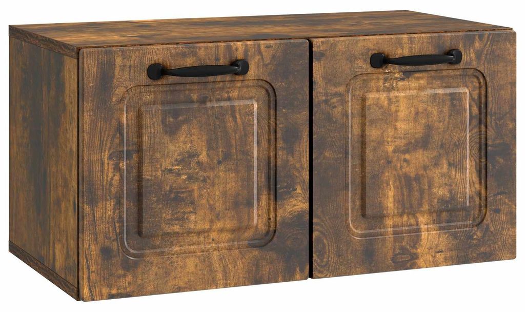 vidaXL Wandmontierter TV-Schrank Geräucherte Eiche 59,5 x 31 x 30 cm