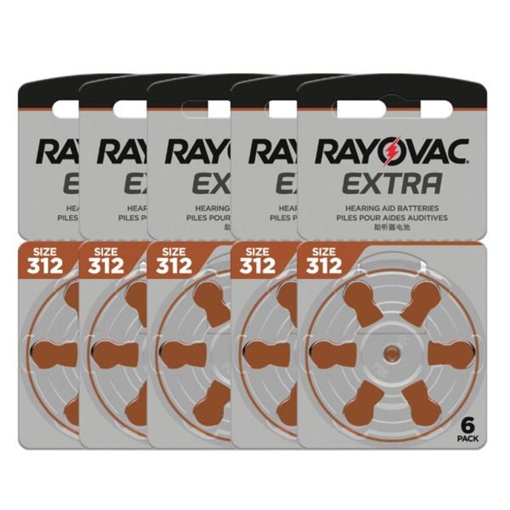 Hörgerätebatterien Rayovac Extra PR41 (A312, B3124, L312ZA) 30 Stück