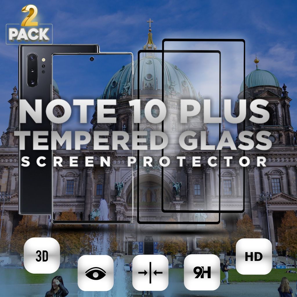 2 balení Samsung Galaxy Note 10 PLUS - 9H tvrzené sklo - Obrázek produktu 