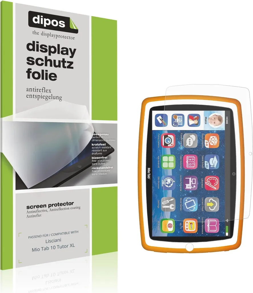 Double protecteur d'écran antireflet pour tablette Lisciani 10 pouces