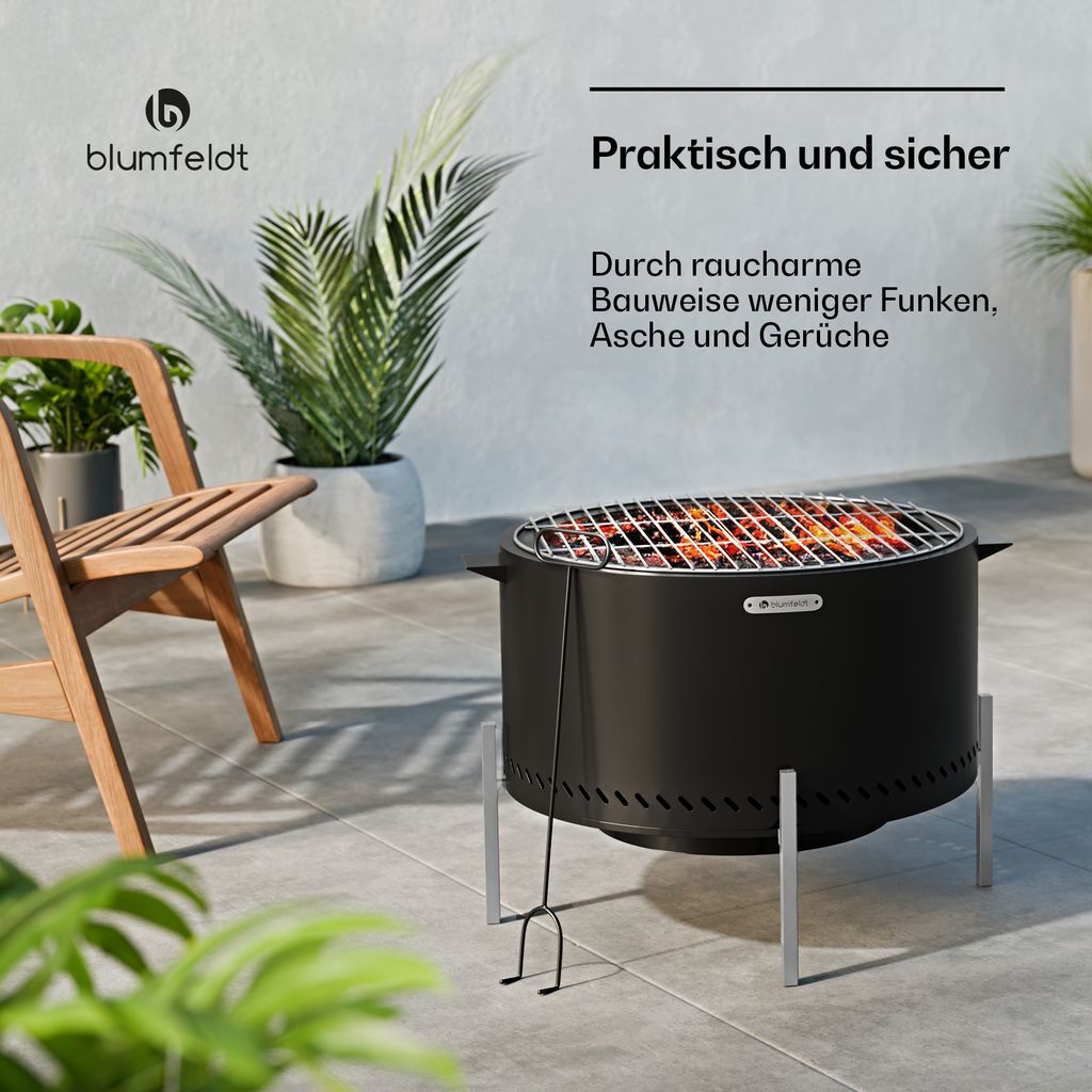 Blumfeldt Ignite Pure Feuerschale - Fast Rauchfrei, Produktbild 4