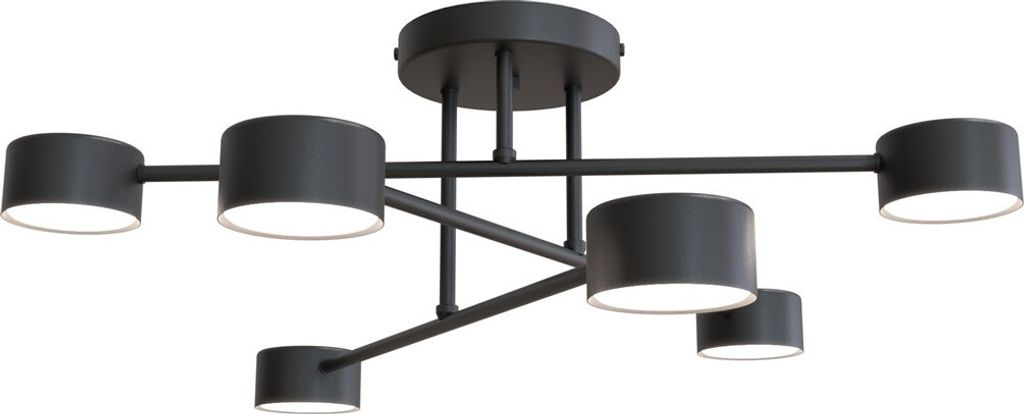 Emibig Deckenleuchte Modus 6 Stahl Sechsflammig Gx53 Produktbild 