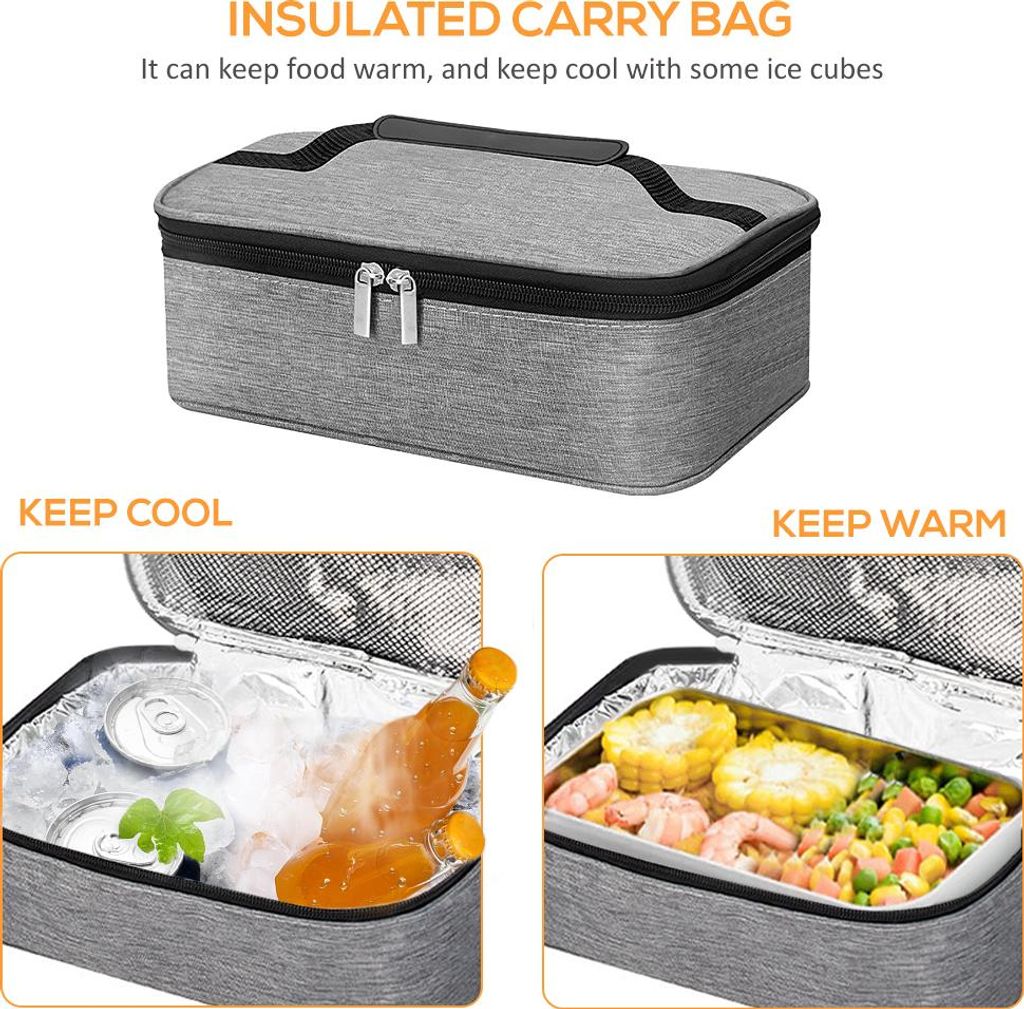 Tragbare, wärmeisolierte Kühltasche, Mini-Mittagessen für Camping, Wandern, Grillen, Picknicks