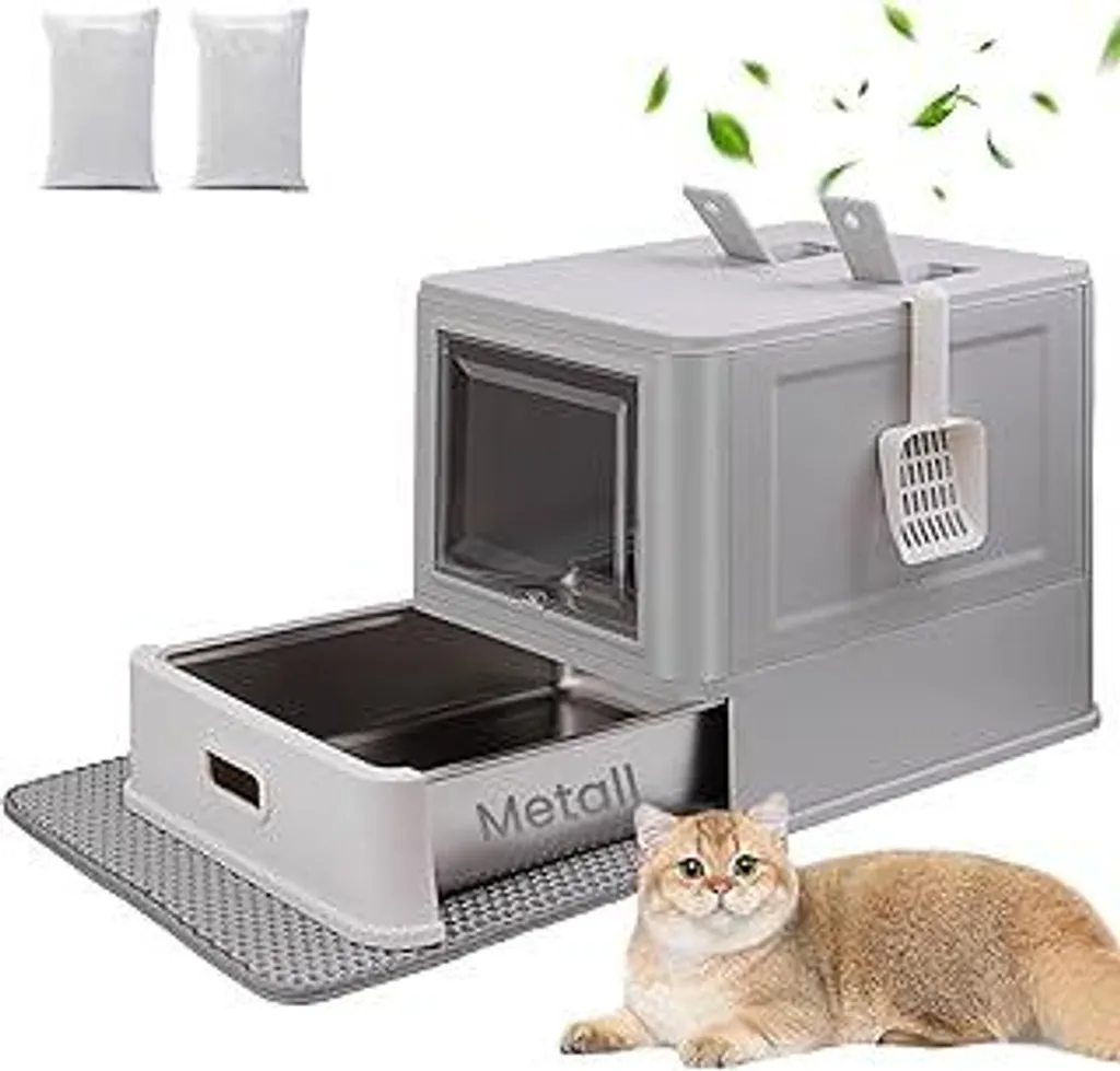 Lettiera Gatto Inox XXL: Proteggi il tuo Naso e il tuo Gatto Grande