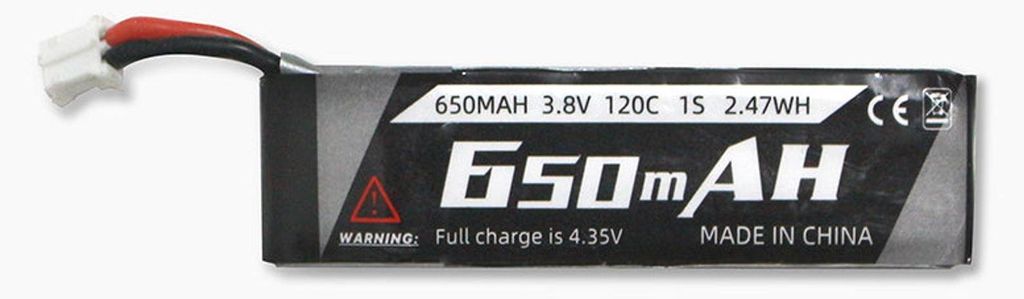 Battery Emax Tinyhawk LiPo 1S 650mah 3.8v 120C PH2.0 Obrázek produktu 