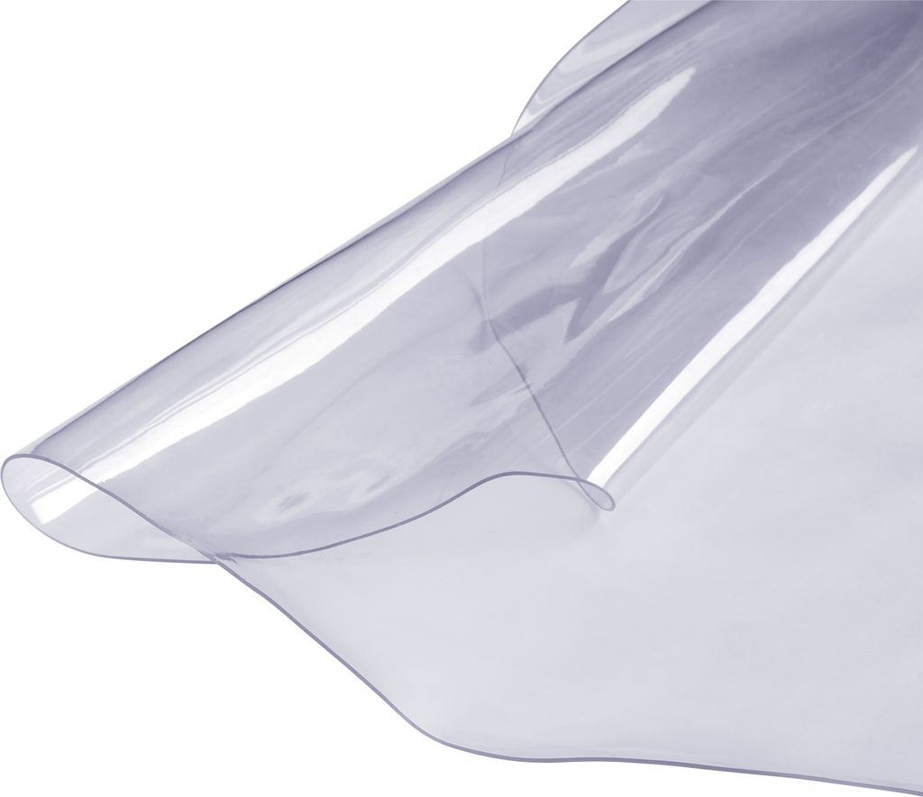 SucceBuy Transparenter Tischdeckenschutz, 18" x 36" Rechteck, 1,5 mm dicke PVC-Kunststoff-Tischdecke, wasserdichter und kratzfester Schreibtischsch...